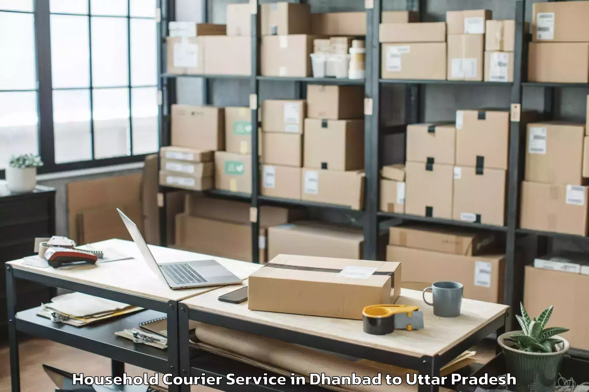 Book Your Dhanbad to Gyanpur Household Courier Today